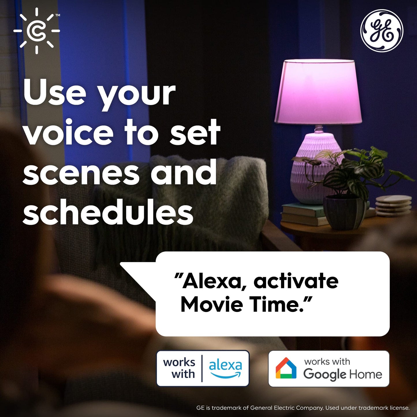 GE Cync Dynamic Effects A19 LED Smart Light Bulbs, Bluetooth and WiFi Color Changing Lights with Music Sync, Compatible with Alexa and Google Home (2 Pack)