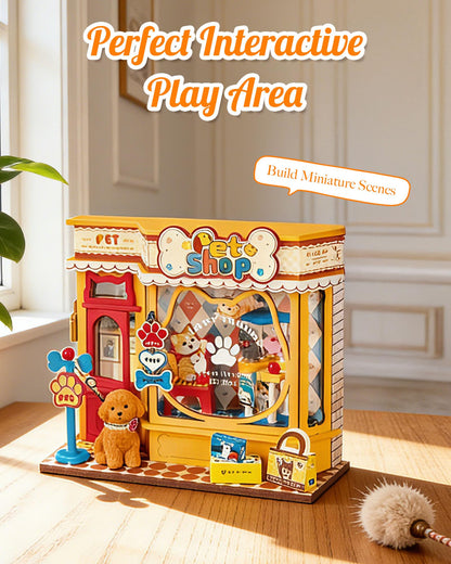 Rolife DIY Miniature Kit Mini Building Dollhouse Sweetie's Donut Shop, Miniverse Lifestyle Mini Bookshelf Decoration, DIY Hobbies for Friends (Sweetie's Donut Shop)