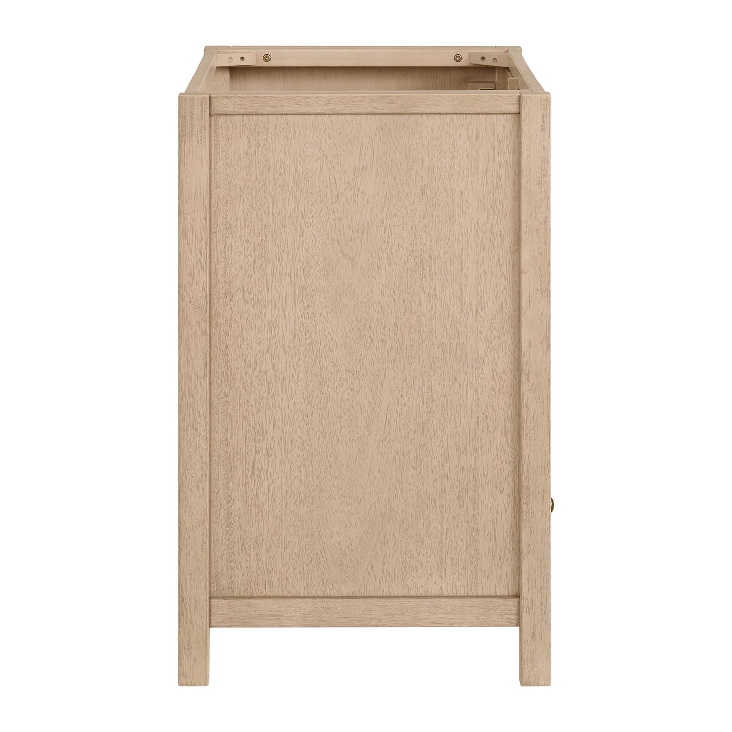 Alaterre Furniture Lucca Bathroom Vanity - Freestanding Cabinet Without Sink - 36 Inch Wood Bathroom Vanity with Large Drawer and Soft-Close Doors - Under Sink Cabinet Only (Natural)