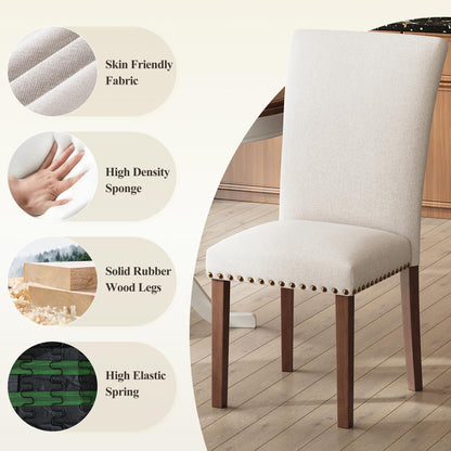 COLAMY Upholstered Dining Chairs Set of 4