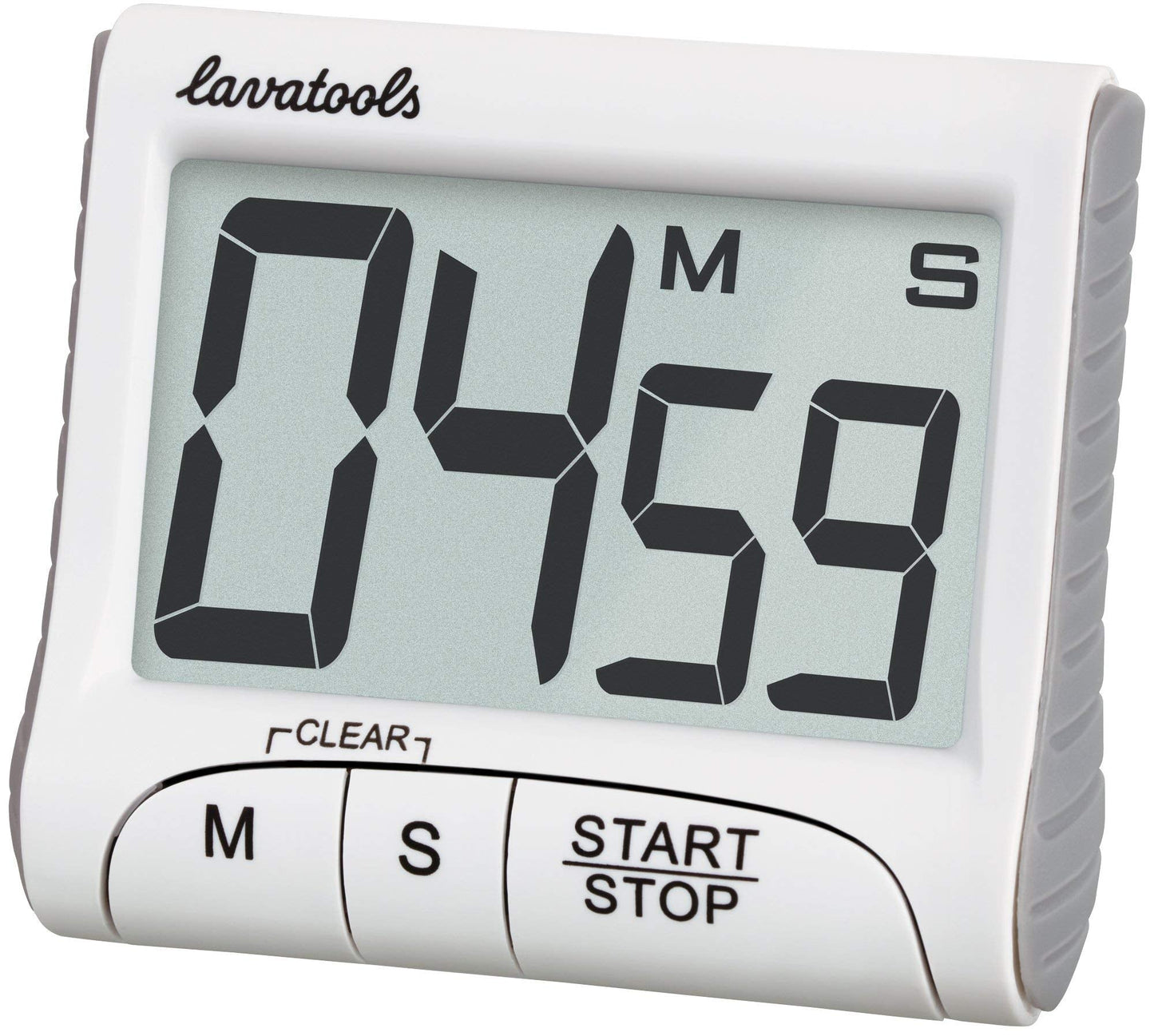 Lavatools KT1 Digital Kitchen Timer & Stopwatch, Large Display, Bold Digits, Simple Operation, Loud Alarm, Magnetic Kickstand for Cooking and Classroom