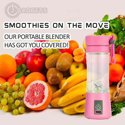Portable Shakes & Smoothie Blender, Rechargeable Personal Blender, 380ML Mini Home USB for Traveling & Gym