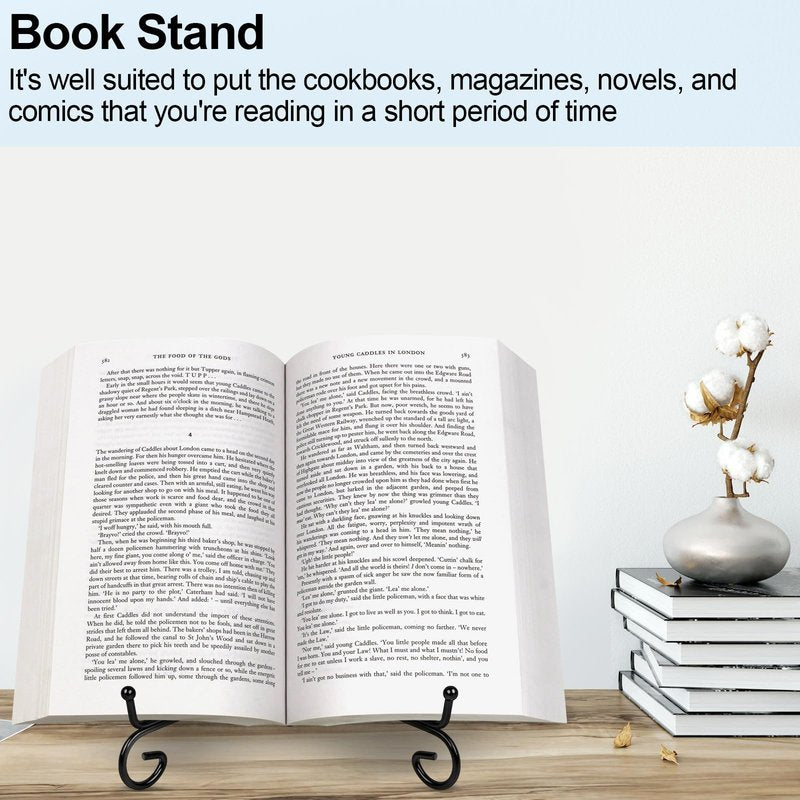 vivinin 6 Pack Plate Stands For Display (4 Inch, 6 Inch, 8 Inch), Plate Holder 3 Size Picture Frame Stand of Metal, Frame Holder Stand and Artworks for Book, Tabletop Art, Picture, Photo and Platter