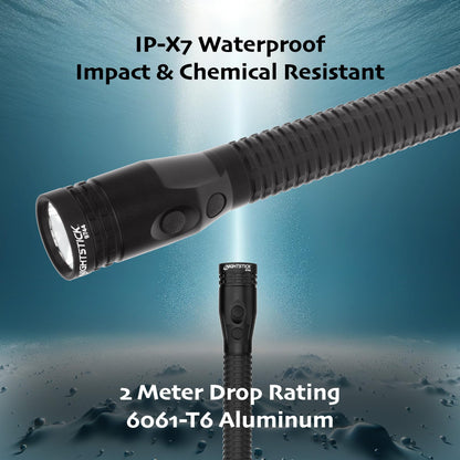 Nightstick NSR-9744XL Metal Rechargeable Full-Size LED Dual-Light Flashlight