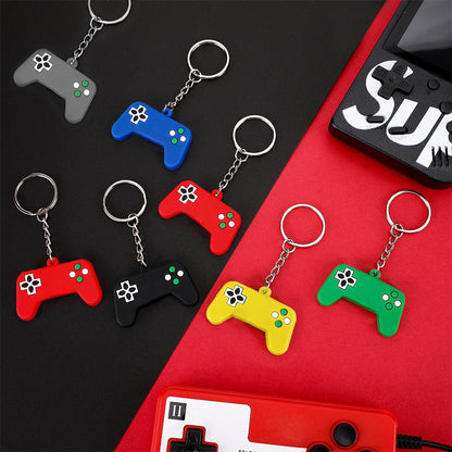 Yaomiao 36 Silicone Video Game Controller Keychains - Unisex Multicolor Party Favors, 6 Colors
