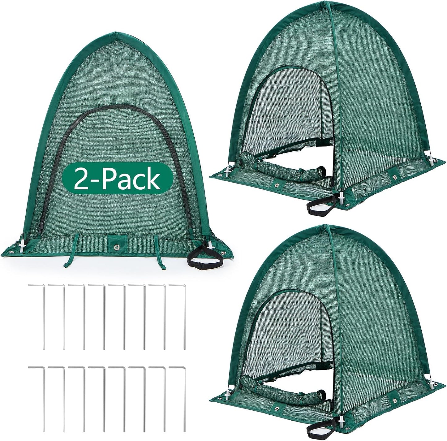 2 Pack, 80% 28" 28" 30" Plant Shade Tent Pop Up Sun Shade Cover for Outdoor Plants, Portable Sun Protection Tent