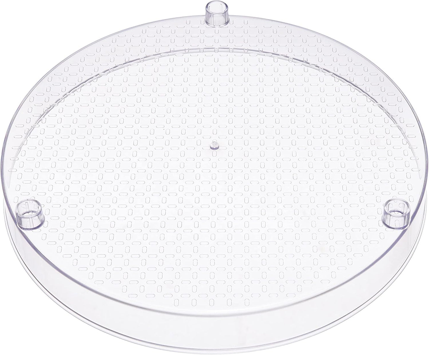 2 12" Amazon Basics Tier Lazy Susan Turntable Organizer for Condiments, Diameter, Clear