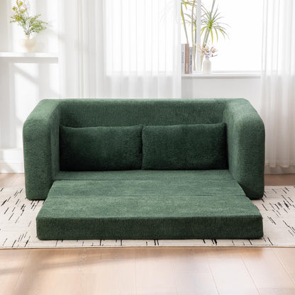 KEIKI 71" Pull-Out Sofa Bed with Armrest & Backrest, High-Density Foam Cloud Lounger for Movie Nights, Relaxed Reading Spaces, Dorm Living & Multi-Functional Rooms