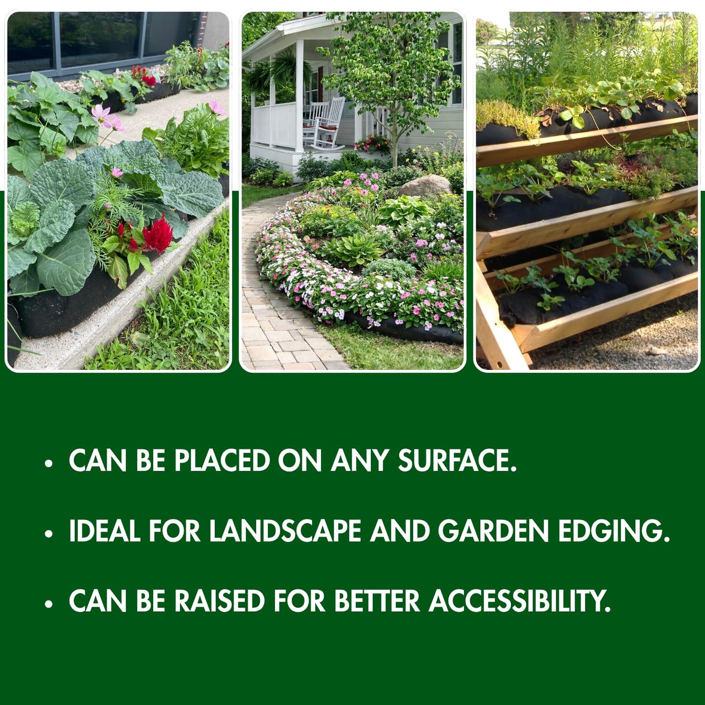 GardenSoxx 4x4 (16 sq ft) Home Gardening Kit with Drip Irrigation System – Flexible Fabric Garden Planters for Outdoor Plants, No Tools, Fits Any Space, Indoor & Outdoor Growing Solution