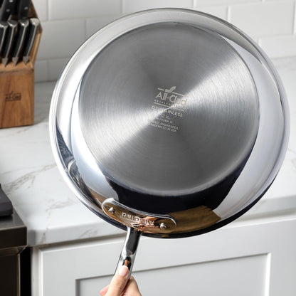 All-Clad D3 Stainless Steel 3 Quart Sauce Pan With Lid- Made in the USA- The Original Bonded Professional Cookware- Oven Safe & Induction Compatible