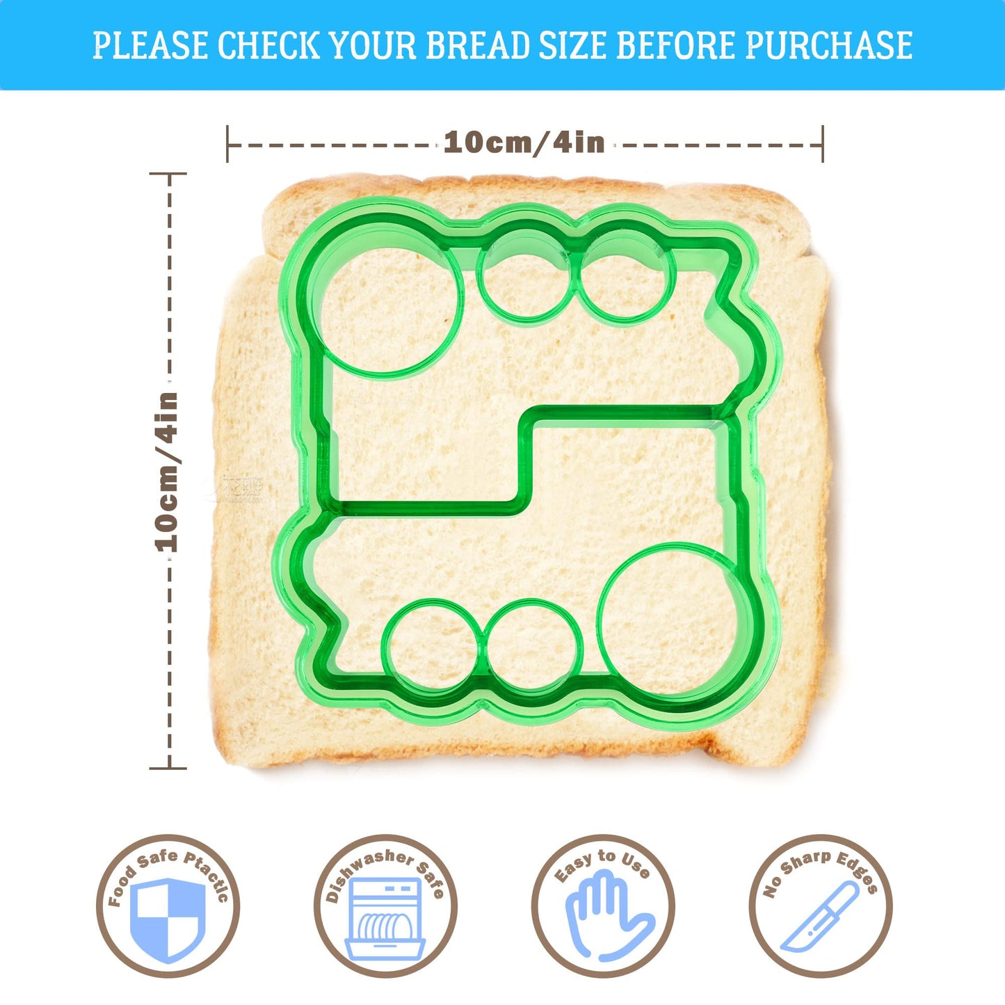 FUNGYAND Sandwich Cutter Set, All in One Bento Box Complete Supplies and Accessories Kit Includes Sandwich Bread Cutters, Fruit Cutter, Animal Food Picks, Silicone Cups