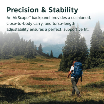 Osprey Kyte LT 65L Women's Backpacking Backpack - Lightweight Hiking & Camping Bag with Waterproof Raincover, Cascade Blue