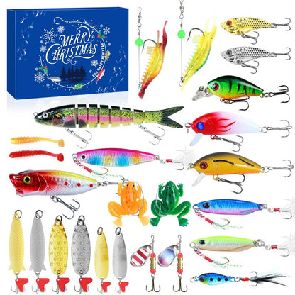 Fishing Advent Calendar 2025 for Teen Boys Adult Fisher Men Fishing Lures Advent Calendar 2025 for Christmas Countdown Adv ent Fishing Gear Cale ndar 2025 Christmas Gifts for Teens Men