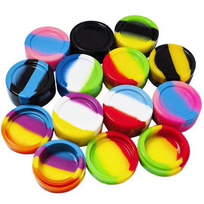 Vegcorn 11ml Silicone Wax Concentrate Containers Non-stick Jars with Round Shape (5)