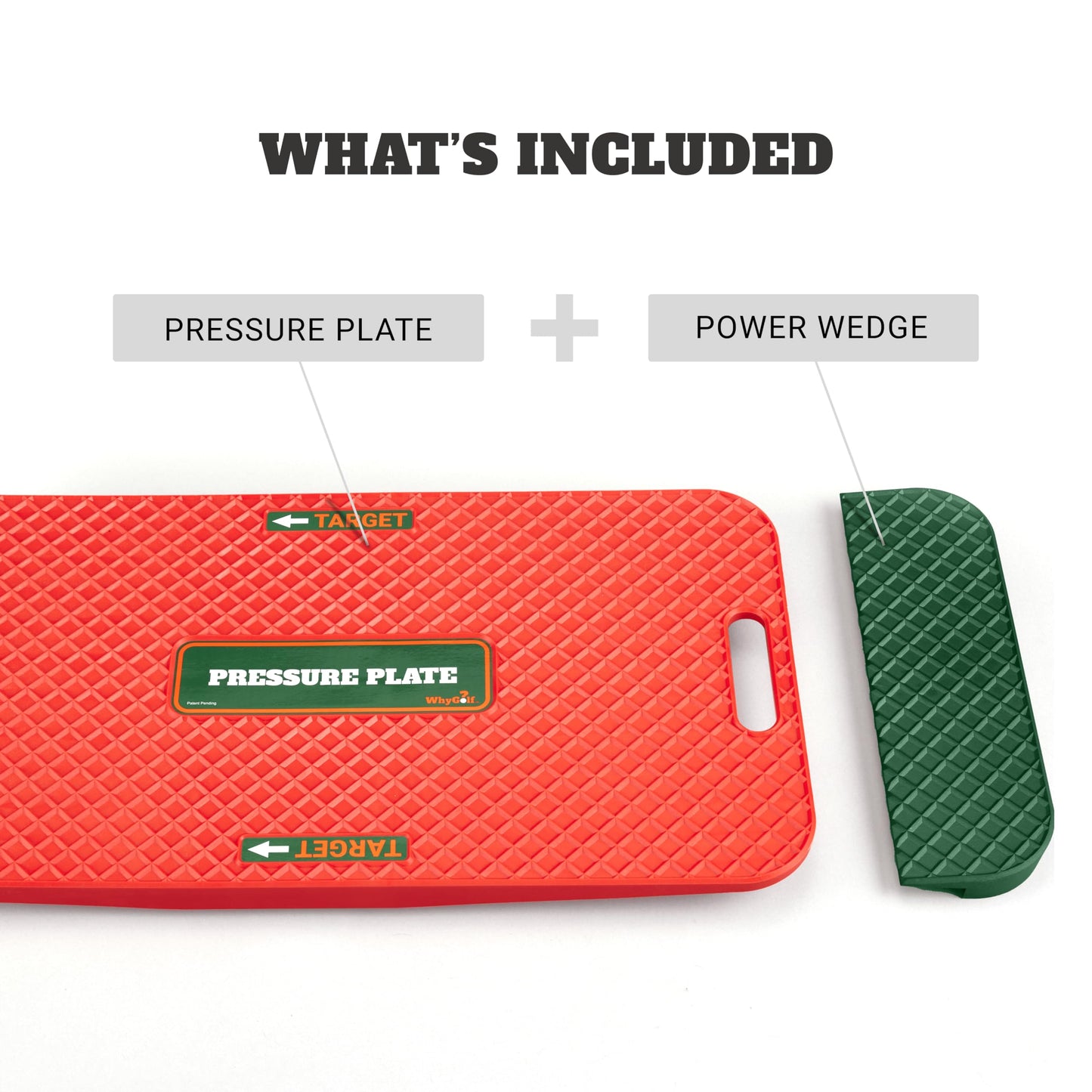 WHYGOLF Pressure Plate With Power Wedge For Increased Power and Accuracy, Weight Shift Balance Board, Golf Teaching & Training Aid for Club Practice Equipment