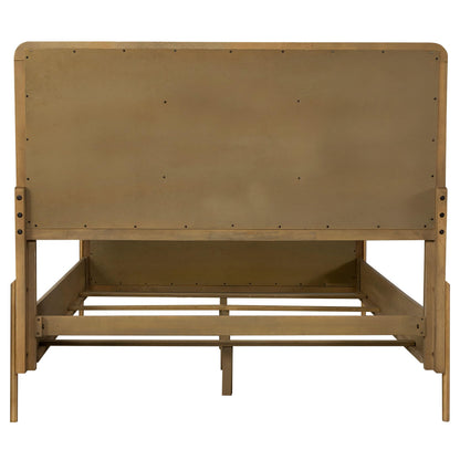 Coaster Home Furnishings - Arini - Wood - Rattan Eastern King Panel Bed with Woven Cane, Metal Tube Legs, and Tall Headboard - Bedroom - Sand Wash and Natural Cane - 224300KE