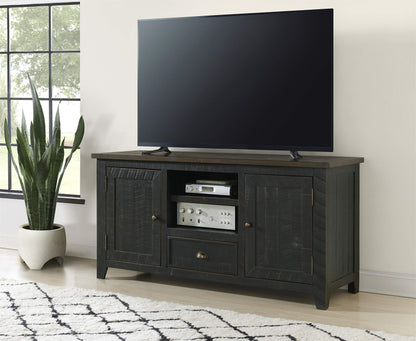 Martin Svensson Home Monterey TV Stand, Black with Brown Top