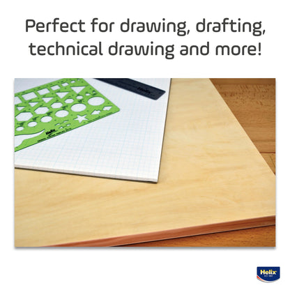 Maped - Helix Wooden Lightweight Drawing Board 16 x 21 Inch - Sketching Outdoors - Precision Metal Edge - Ensures Accuracy and Stability - Durable, Portable, Versatile