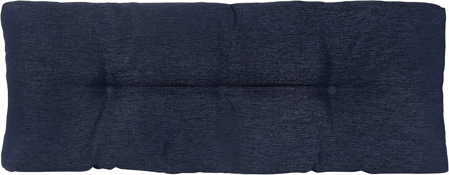 35 Inches, Klear Vu The Gripper Non-Slip Tufted Bench Cushion for Indoor Furniture, Assembled in USA, Entryway Storage
