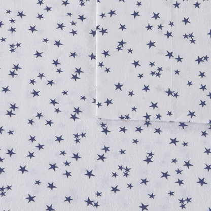 Cozy 100% Set 4 Intelligent Design Soft Cotton Flannel Print Animals Stars Cute Warm, Ultra Soft Cold Weather Sheet