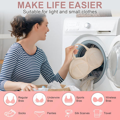 Lingerie Washing Bag with Protector for Bras, Mesh Laundry Bag for Delicates, Travel Bag, Safe for Washing Machine