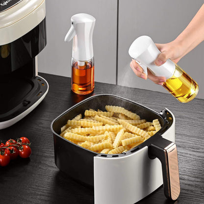 MyHome 101 Glass Oil Sprayer for Cooking - Olive Oil Mister Spray Bottle - 6.7 fl.oz - Air Fryer Accessories - Refillable Dispenser for Kitchen