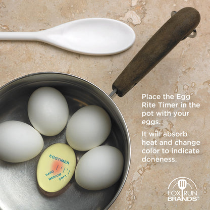 Fox Run Deviled Egg Making Kit, Includes Boiled Egg Timer, Masher and Deviled Egg Piping Tool
