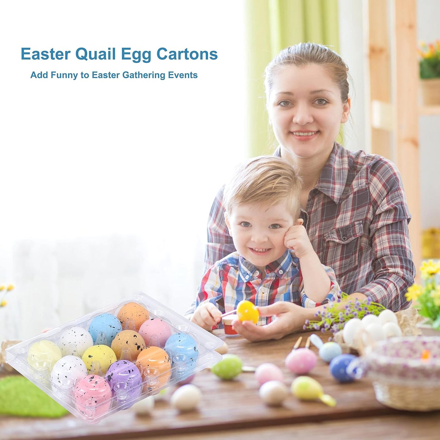 LayHyand 120 Dozen 3x4 12 Count Pcs Quail Egg Cartons, Square Egg Basket, Style Holds Up to Twelve Small Eggs Box, Bulk
