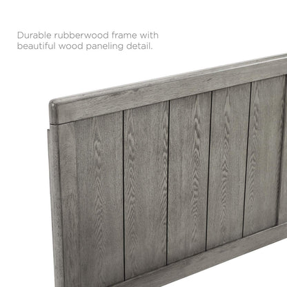 Modway MOD-6216-GRY Robbie Twin Wood Headboard, Gray