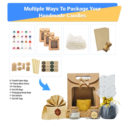 Geoynas 128pcs Candle Making Kit for Adults & Beginners–Soy Wax Candle Making Supplies,4Lb Soy Wax,6 Units Long-Lasting Scents,30pcs Candle Wicks,Wax Melter–Crafts for Adults Women,Gifts for Hobbies