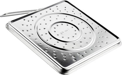 Ibili Classica Foldable Tin Plate Bread Toaster, 20cmx20cm Camping Cookware for Gas Flame - Made in Spain