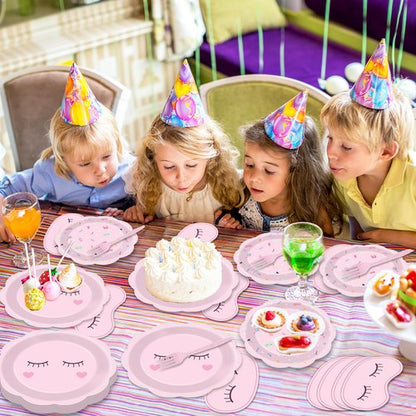 96Pcs Spa Party Decorations Spa Paper Plates Napkins Pink Sleepover Tableware Dinnerware Set Slumber Spa Party Supplies Dinner Dessert Plates for Girls Makeup Birthday Pajama Party Favors Table Decor