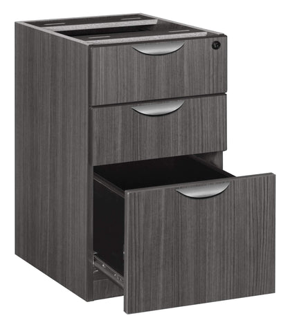 Regency Legacy Desk Pedestal Cabinet with Two File one Box Drawer, Ash Grey