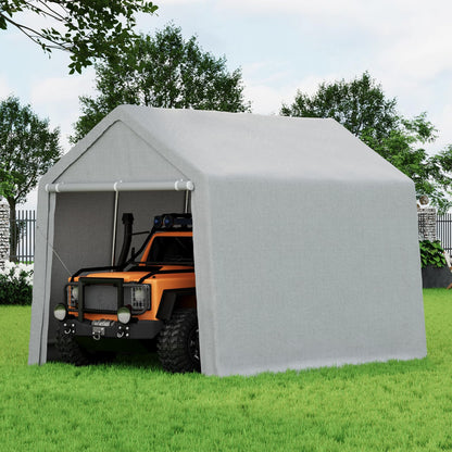 10×15 ft Outdoor Storage Sheds, Portable Storage Shelter Shed with Roll up Zipper Doors, Waterproof Outside Utility Shed Garage Tent for Motorcycle, Bicycles and Camping Tools