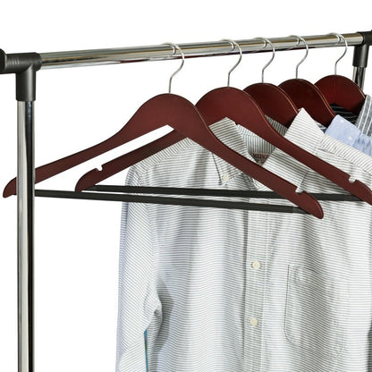Honey-Can-Do No Slip Wooden Coat Hangers, Cherry Wood, 24-Pack
