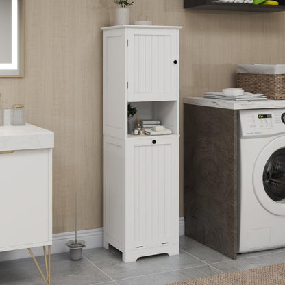 One Compartment One Door Tilt Out Laundry Sorter Cabinet White