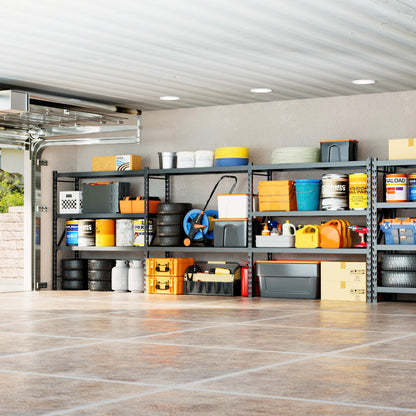 DYNALOAD 8000 Lbs Heavy Duty Garage Shelving, 4-Tier Adjustable Metal Storage Shelves, Industrial Steel Rack for Garage Basement Warehouse, 77" W x 24" D x 72" H