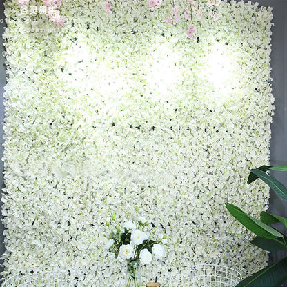 JIIPOREGJ Artificial Flower Wall Panel,Flower Wall Panels,Artificial Flower Wall Mat Silk Flower Panels for Flower Wall Decor,Party Wedding,Backdrop Decoration,A,1x1m