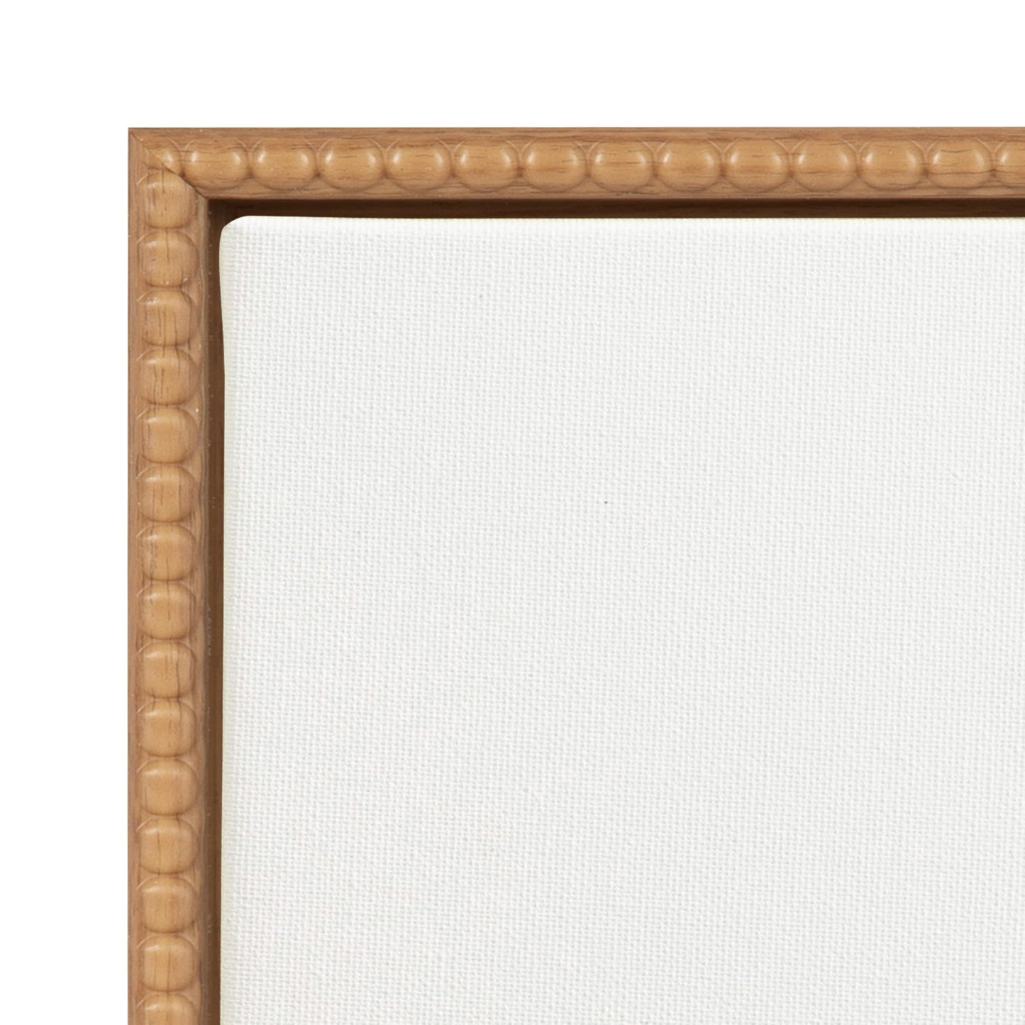 Kate and Laurel Sylvie Blank Framed Canvas Wall Art, 16x20 Natural Beaded, Vintage Modern Empty Canvas for Paint-Your-Own Art, Ready to Paint Premium Canvas Already Framed
