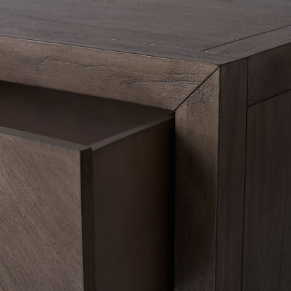 SAFAVIEH Couture Home Collection Steve Light Brown 2-Drawer Wood Nightstand Table (Fully Assembled)