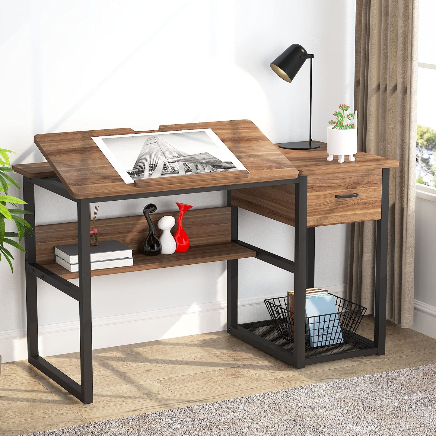 LITTLE TREE Drafting Table Artist Drawing Computer Desk