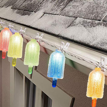 Colorful Ice Cream String Light, 8.5FT Popsicle String Light with 10 Lights, Summer Fairy Night Lights