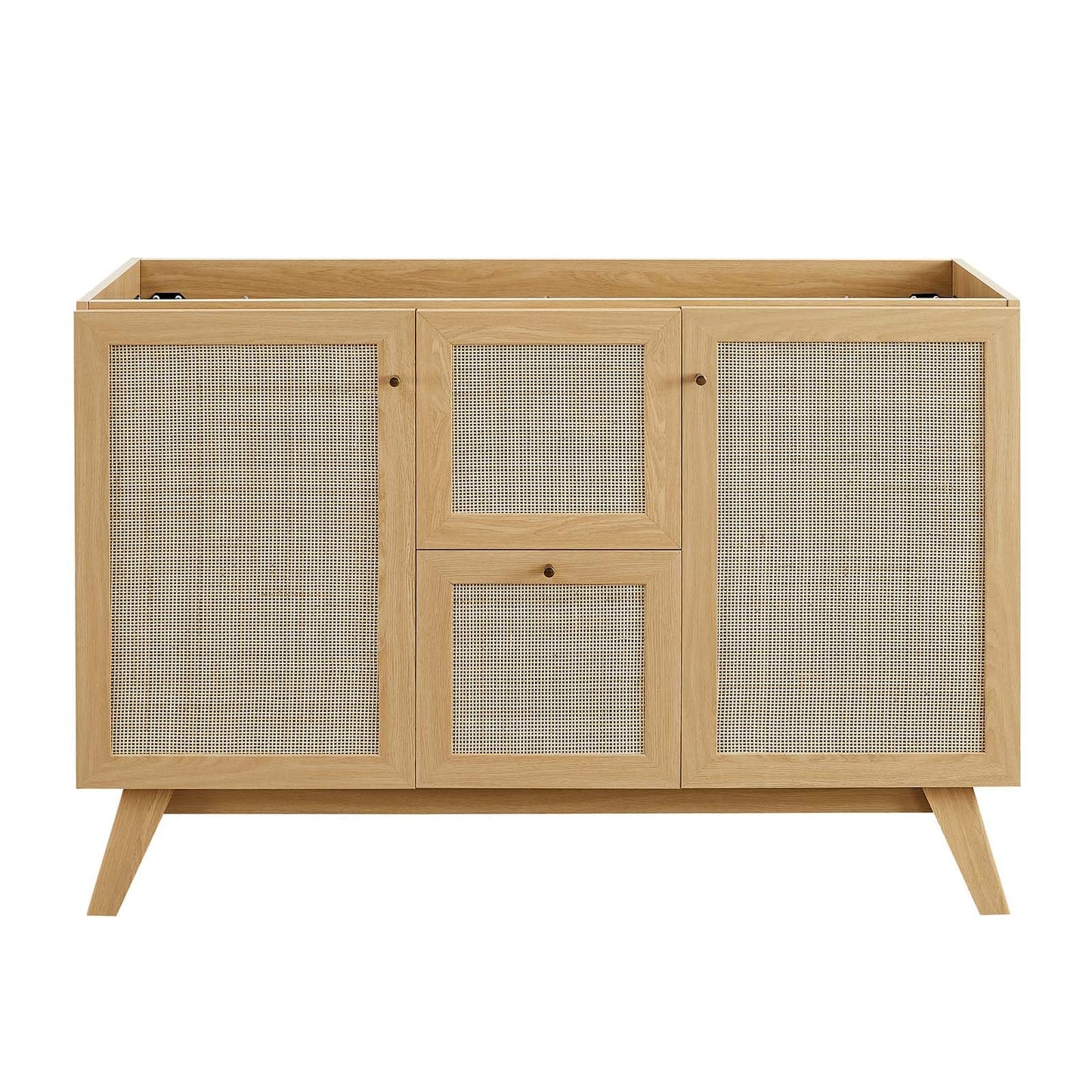 Modway Soma Bathroom Vanity, 48 Inch Double, Oak Black