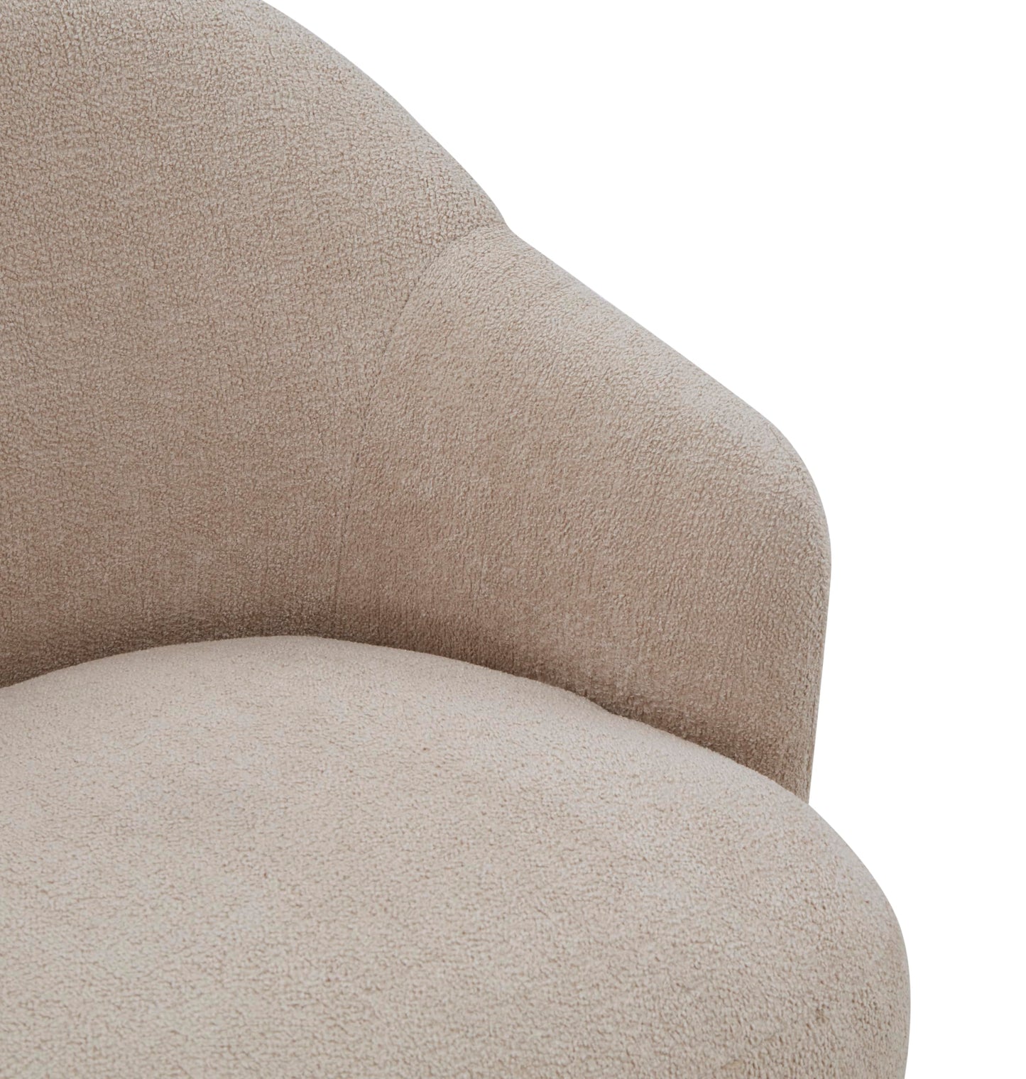 SAFAVIEH Couture Collection Peitra Oatmeal Boucle Accent Chair (Fully Assembled)