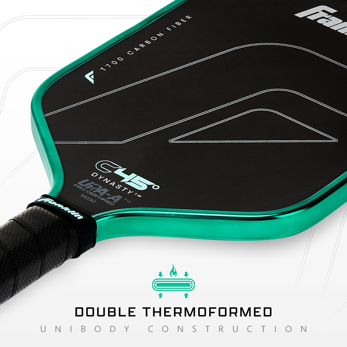 Franklin Sports PRO Pickleball Paddles – C45 Carbon Fiber Series - Official USAP + UPA Approved – Pro Player Design, DYNASTY 16MM MINT