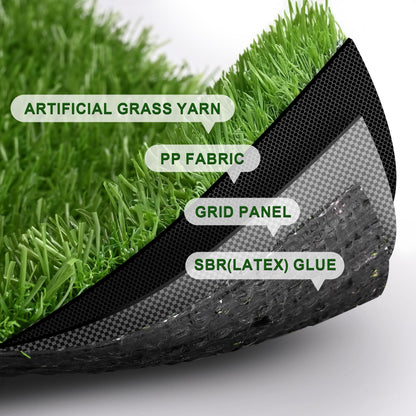 Yescom Sports Sled Strips Turf Gym Turf Flooring for Weight Sled Push Gym Equipment Outdoor Indoor Use 50'x3'x2PCS(300 Sq.Ft) 0.8" H