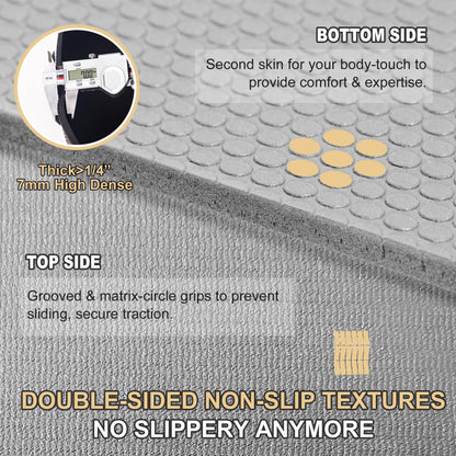 GXMMAT Extra Large Exercise Mat 16'x6'/12'x6'/10'x6'/8'x6'(7mm), Extra Wide Workout Mats for Home Gym Flooring, Non-Slip Thick Durable Cardio Mat for MMA,Plyo,Jump Rope,Weights,Fitness,Shoe-Friendly