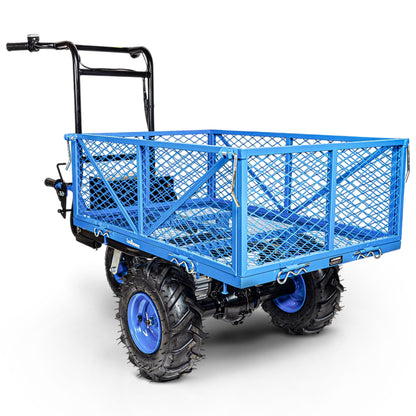 Landworks AGM Electric Utility Cart - 500W Lead-Acid Battery-Powered Power Wagon, 500 lbs Load Capacity & 1000 lbs Towing, Heavy-Duty Motorized for Garage, Warehouse, and Outdoor Use