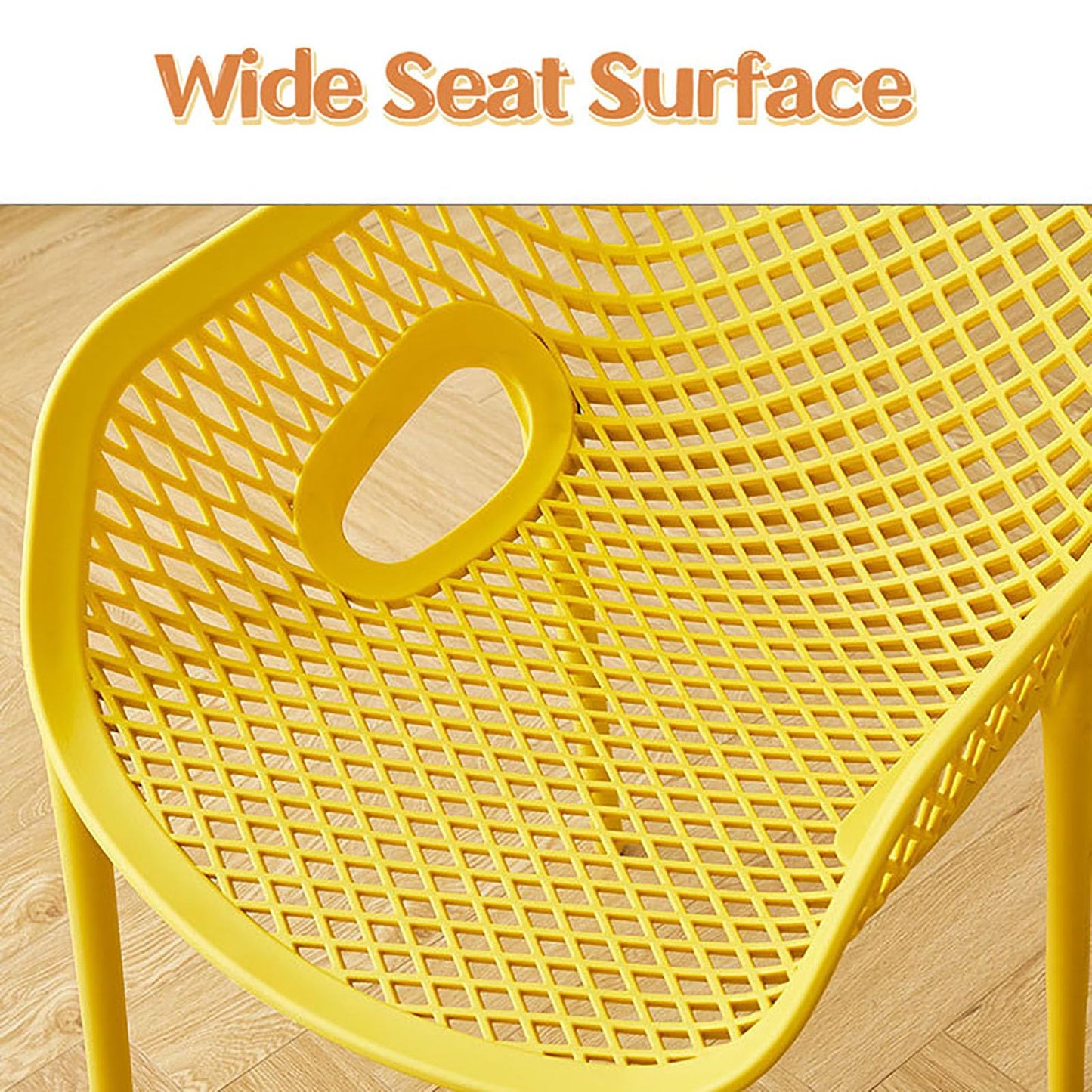 BK&MF Portable Indoor Stackable Dining Chairs Set of 4,Plastic Kitchen Chairs Lightweight Commercial Event Chair Oversize for Wedding Party Picnic,D,53x82cm(21x32inch)