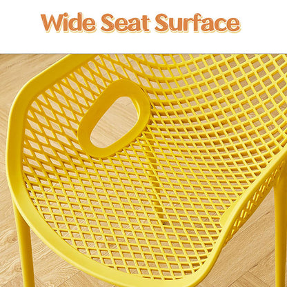 BK&MF Portable Indoor Stackable Dining Chairs Set of 4,Plastic Kitchen Chairs Lightweight Commercial Event Chair Oversize for Wedding Party Picnic,D,53x82cm(21x32inch)